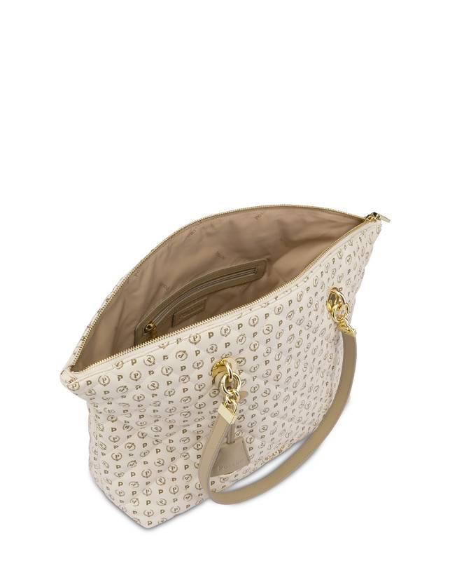 Pollini Tote Bag Heritage Matelassé Avorio/avorio Prezzo Ridotto