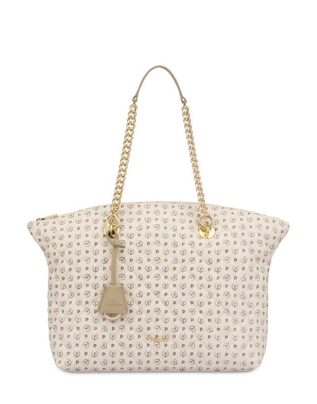 Pollini Tote Bag Heritage Matelassé Avorio/avorio Prezzo Ridotto