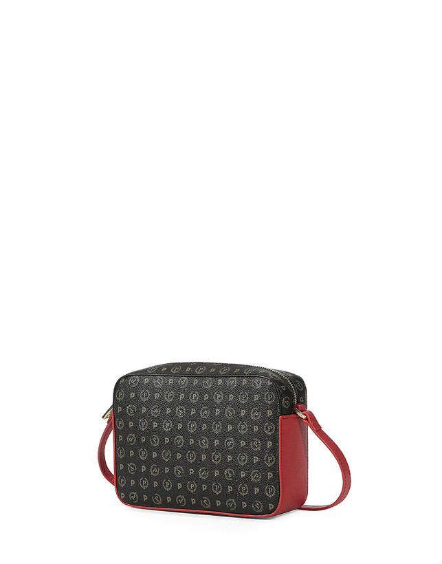 Pollini Borsa A Tracolla Heritage Logo Classic Nero/lacca Presa
