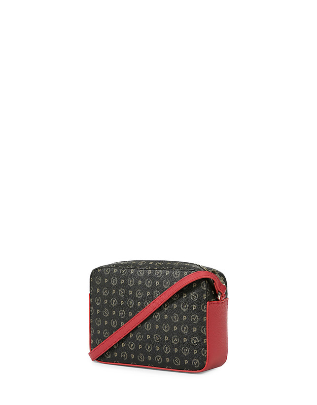 Pollini Borsa A Tracolla Heritage Logo Classic Nero/lacca Presa