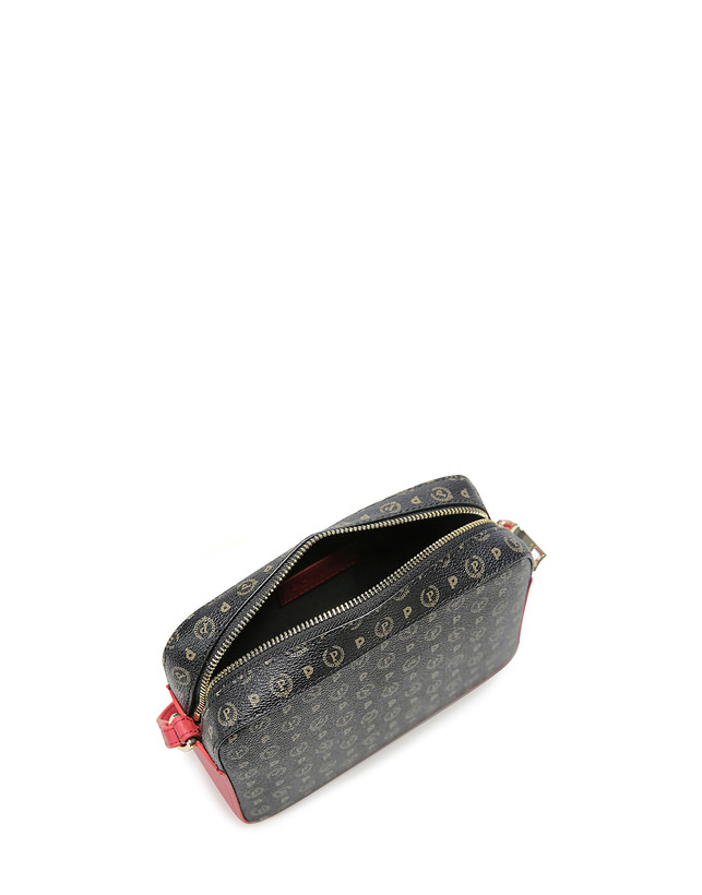 Pollini Borsa A Tracolla Heritage Logo Classic Nero/lacca Presa