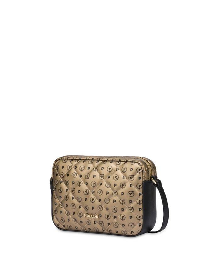 Pollini Borsa A Tracolla Heritage Matelassé Oro/nero Sconto