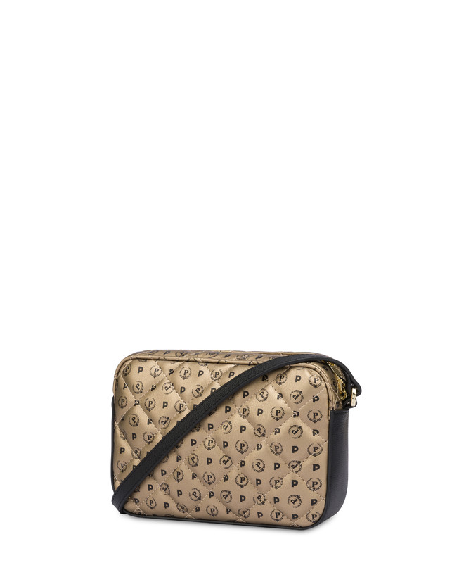 Pollini Borsa A Tracolla Heritage Matelassé Oro/nero Sconto