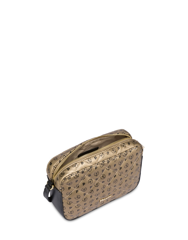 Pollini Borsa A Tracolla Heritage Matelassé Oro/nero Sconto