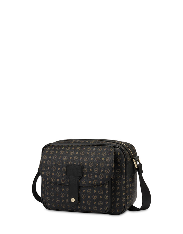 Pollini Borsa A Spalla Heritage Logo Classic Nero/nero Offerta