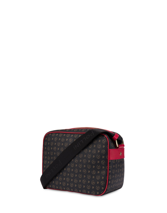 Pollini Borsa A Spalla Heritage Logo Classic Nero/lacca Economico