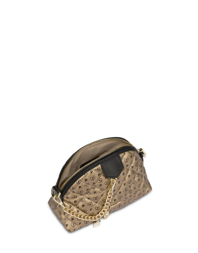 Pollini Borsa A Tracolla Heritage Matelassé Oro/nero In Vendita