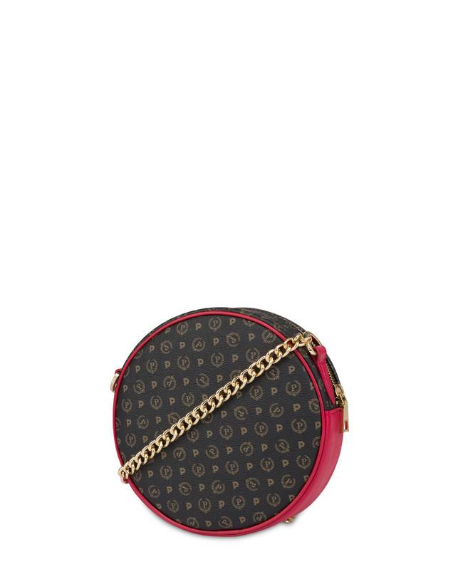 Pollini Round Bag Heritage Logo Classic Nero/lacca Saldi