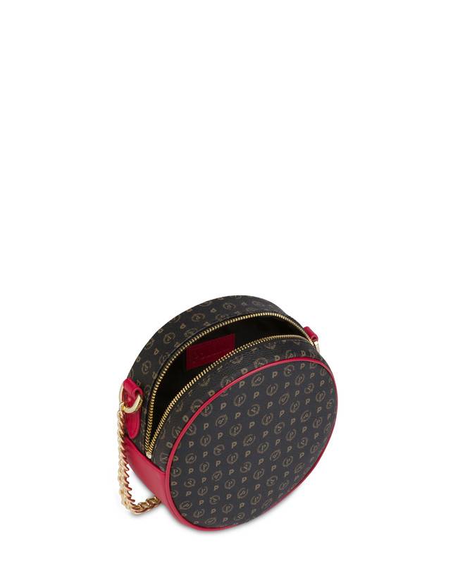 Pollini Round Bag Heritage Logo Classic Nero/lacca Saldi