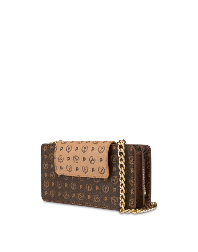 Pollini Clutch Porta Cellulare Bicolor Heritage Crema/marrone Negozio