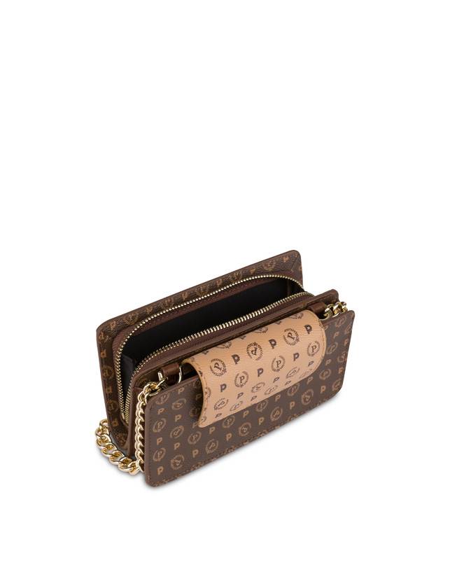 Pollini Clutch Porta Cellulare Bicolor Heritage Crema/marrone Negozio