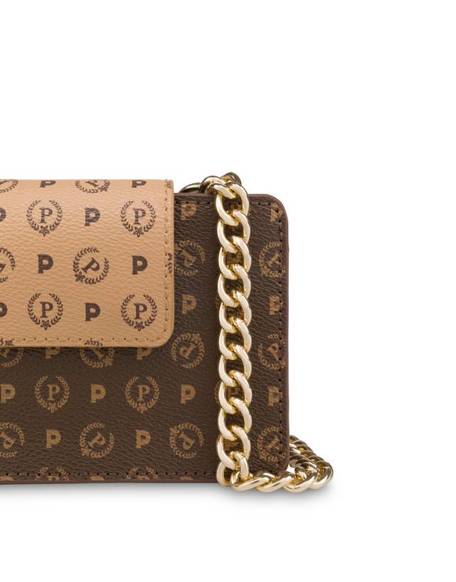Pollini Clutch Porta Cellulare Bicolor Heritage Crema/marrone Negozio