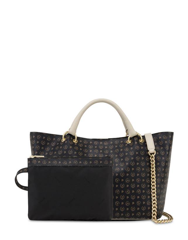 Pollini Borsa Doppio Manico In Pvc Heritage Logo Classic Sconto di tempo limitato