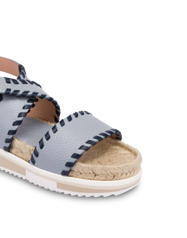 Pollini Sandali Fussbett In Vitello Decorato Flower Garden Sky/navy Shopping online