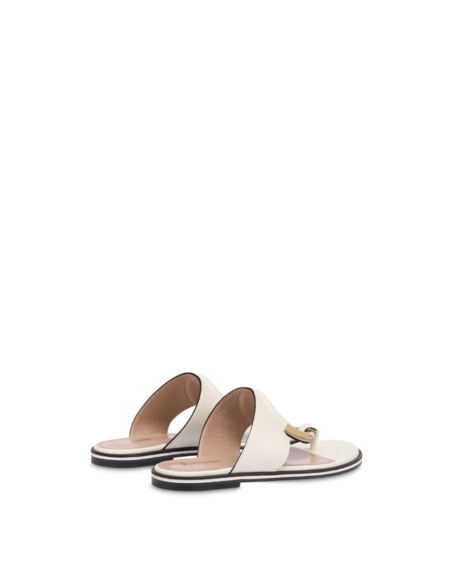Pollini Sandali Flat Wonder Gesso Offerta Giorno del Papà