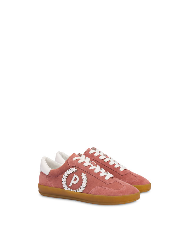 Pollini Sneakers In Crosta Venus Peonia/bianco Smaltimento dello stoccaggio