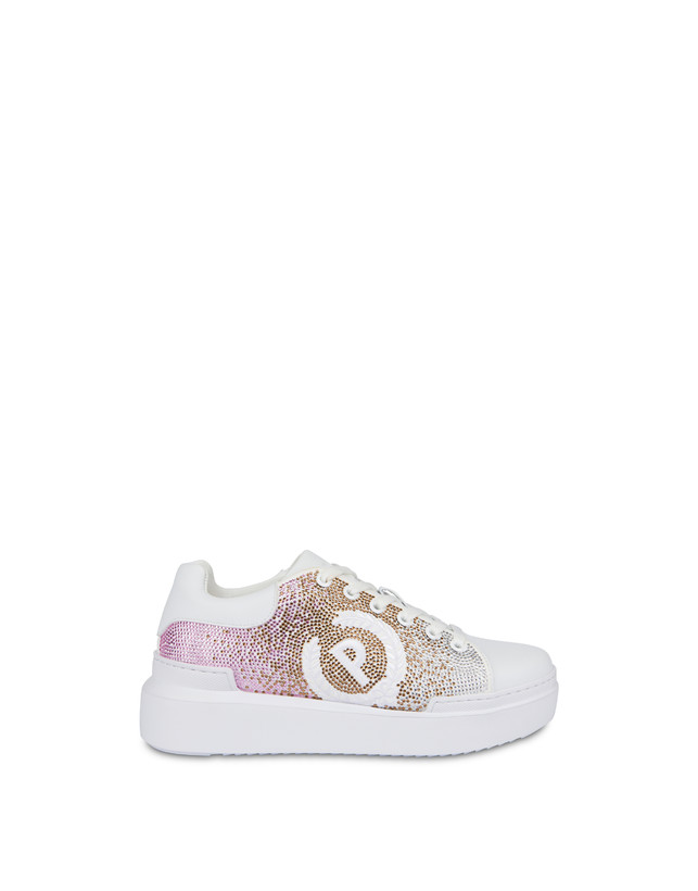 Pollini Sneakers Con Strass Degradé Bling Carrie Bianco/bianco Latest fashion