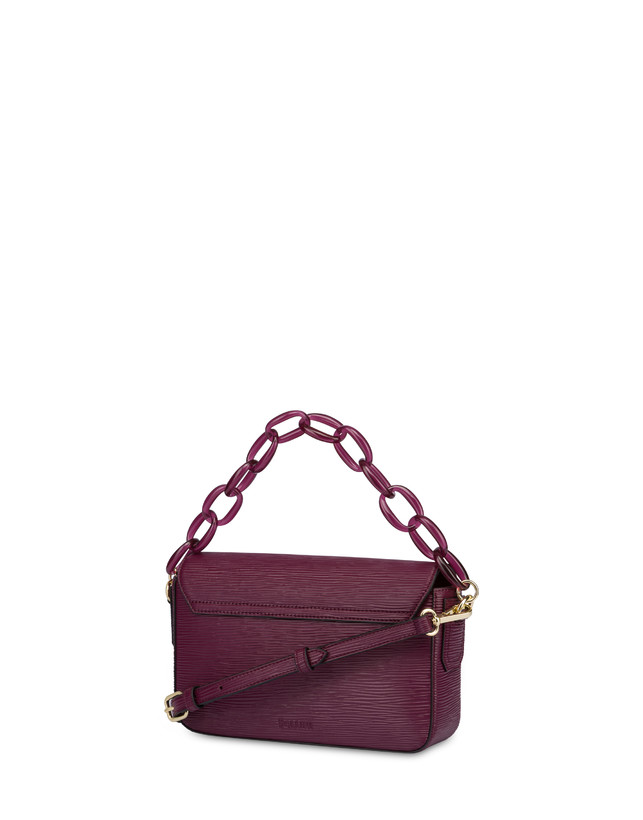 Pollini Candy Bag Con Maxi Catena Burgundy Offerte esclusive