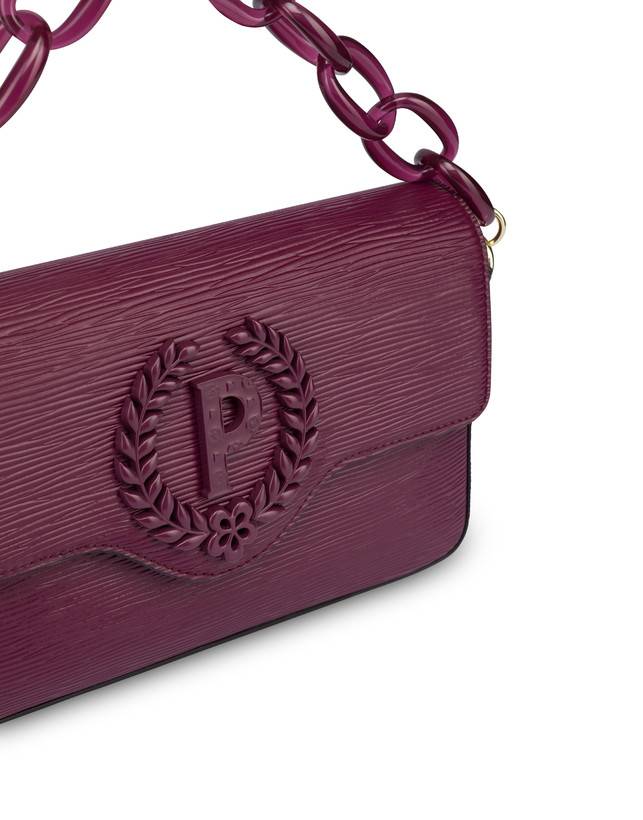 Pollini Candy Bag Con Maxi Catena Burgundy Offerte esclusive