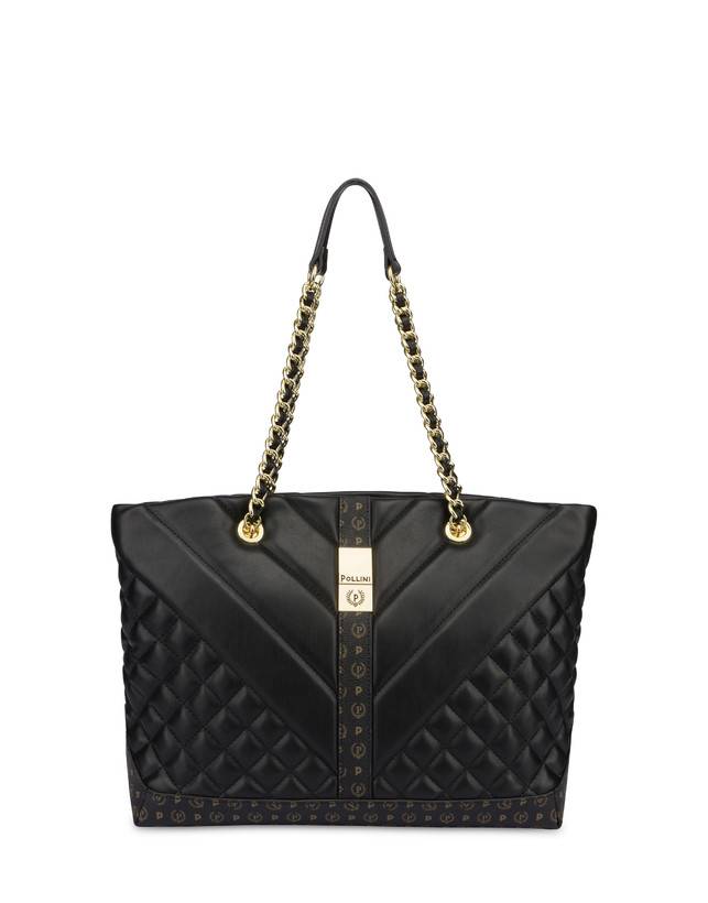 Pollini Tote Bag Matelassé Backgammon Nero/nero Bestseller
