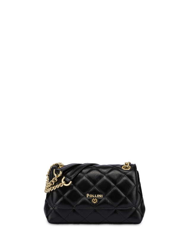 Pollini Borsa A Spalla Matelassé Waltzer Night Nero Liquidazione