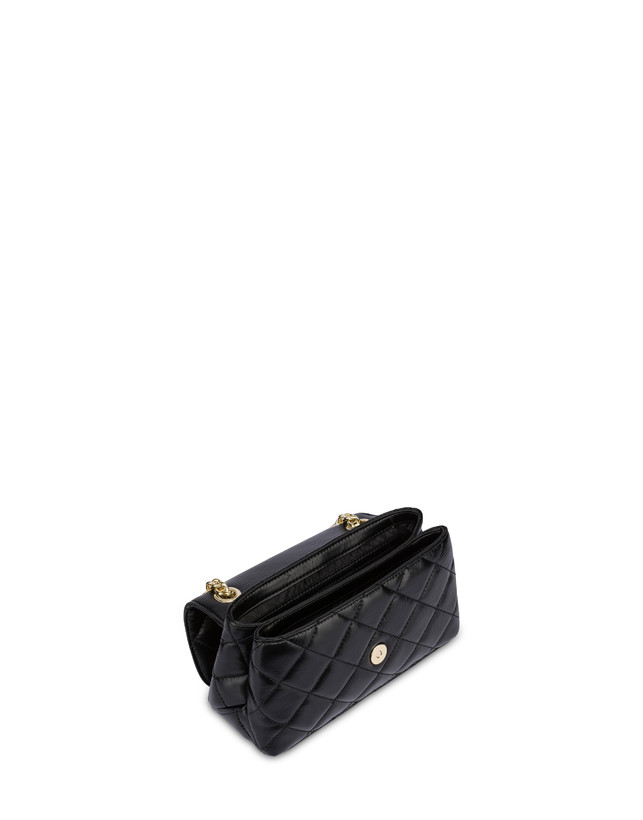 Pollini Borsa A Spalla Matelassé Waltzer Night Nero Liquidazione