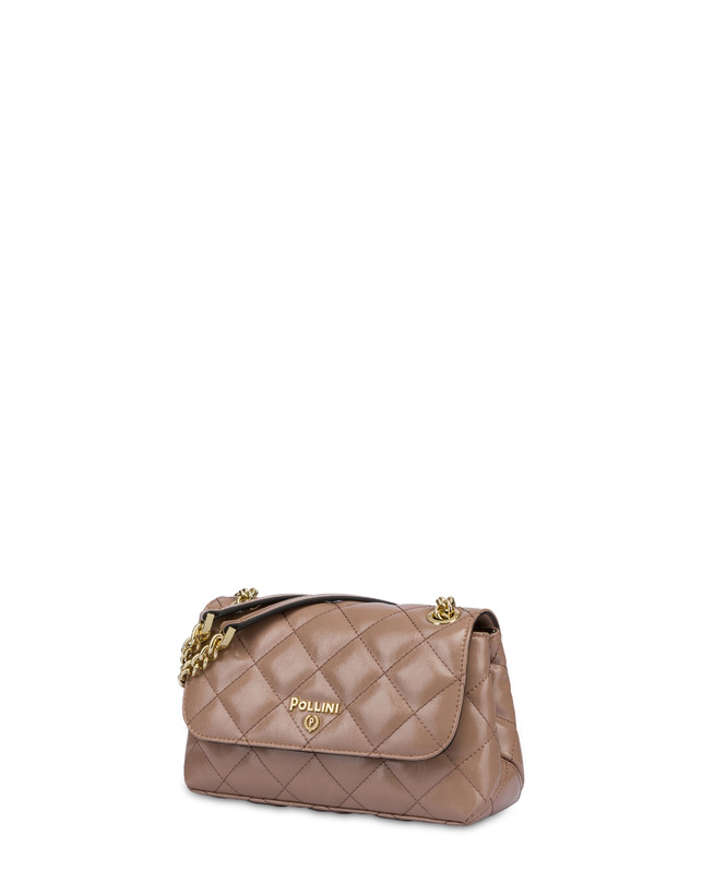 Pollini Borsa A Spalla Matelassé Shiny Waltzer Night Nude Comprane uno, ottenene uno gratis