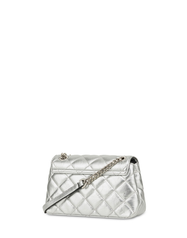 Pollini Borsa A Spalla Matelassé Waltzer Night Argento Offerte giornaliere