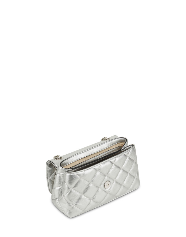 Pollini Borsa A Spalla Matelassé Waltzer Night Argento Offerte giornaliere