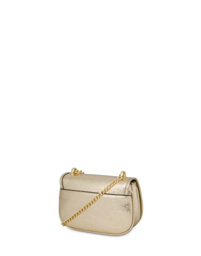 Pollini Mini Borsa Laminata Sara Oro Offerte speciali