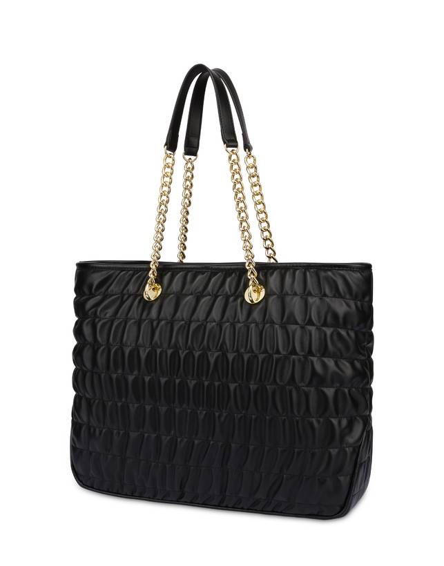 Pollini Borsa Doppio Manico Wrinky Nero/nero Sconti VIP