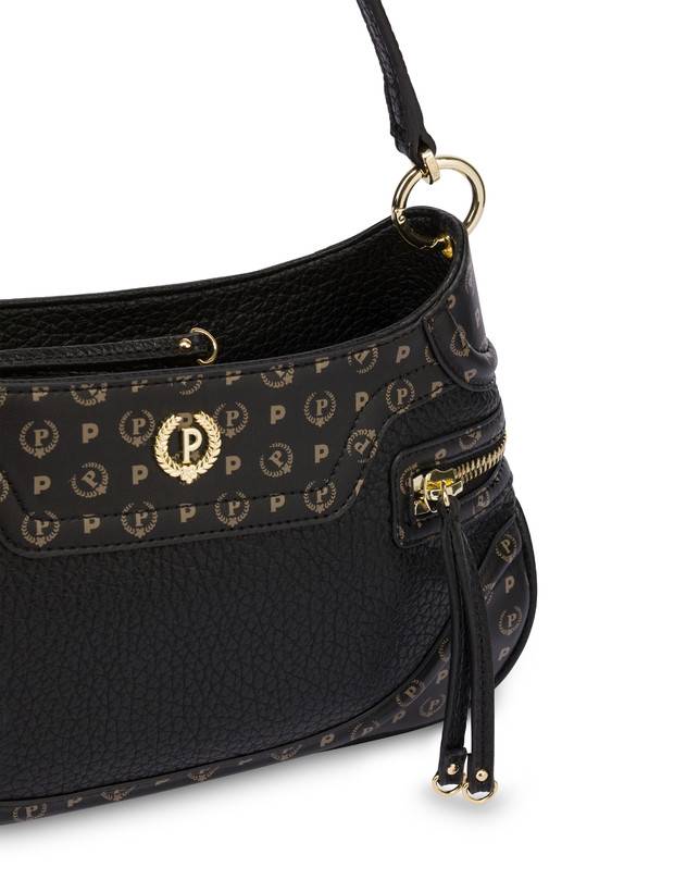 Pollini Borsa A Spalla Zipper Nero/nero Ritorno libero