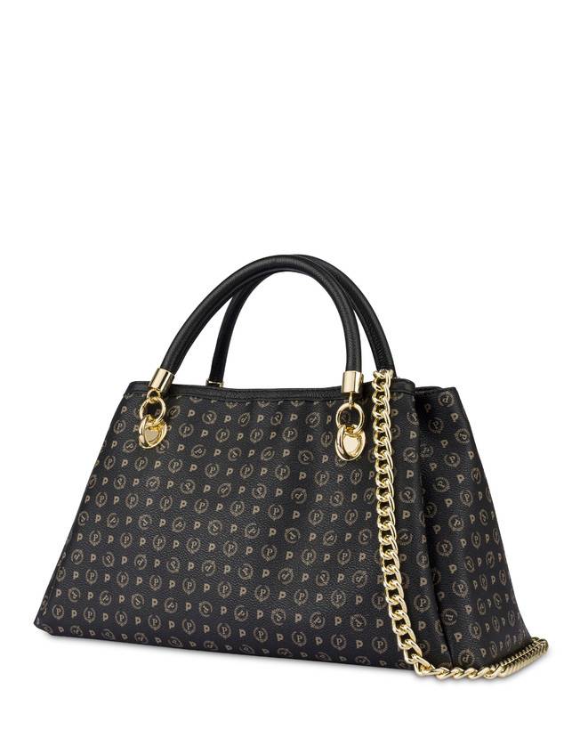 Pollini Borsa A Mano Heritage Logo Classic Nero/nero Only for today