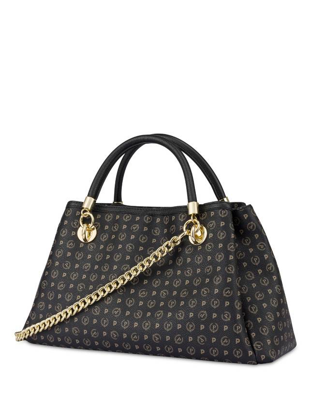 Pollini Borsa A Mano Heritage Logo Classic Nero/nero Only for today