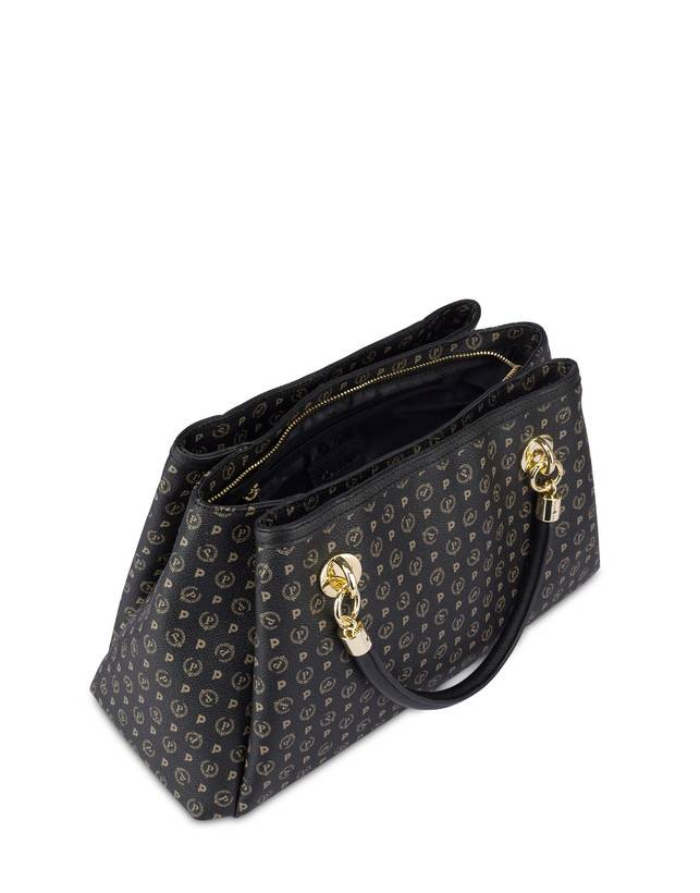 Pollini Borsa A Mano Heritage Logo Classic Nero/nero Only for today