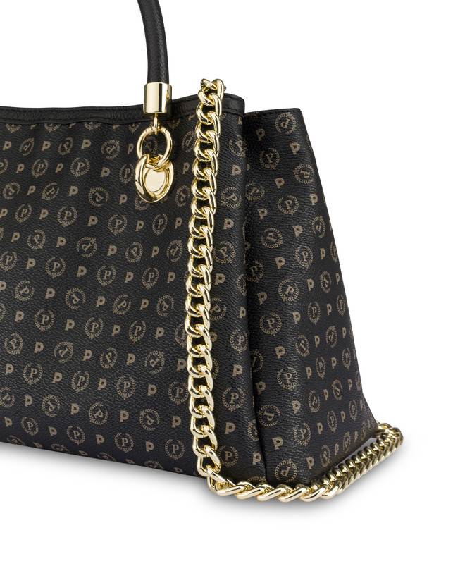 Pollini Borsa A Mano Heritage Logo Classic Nero/nero Only for today