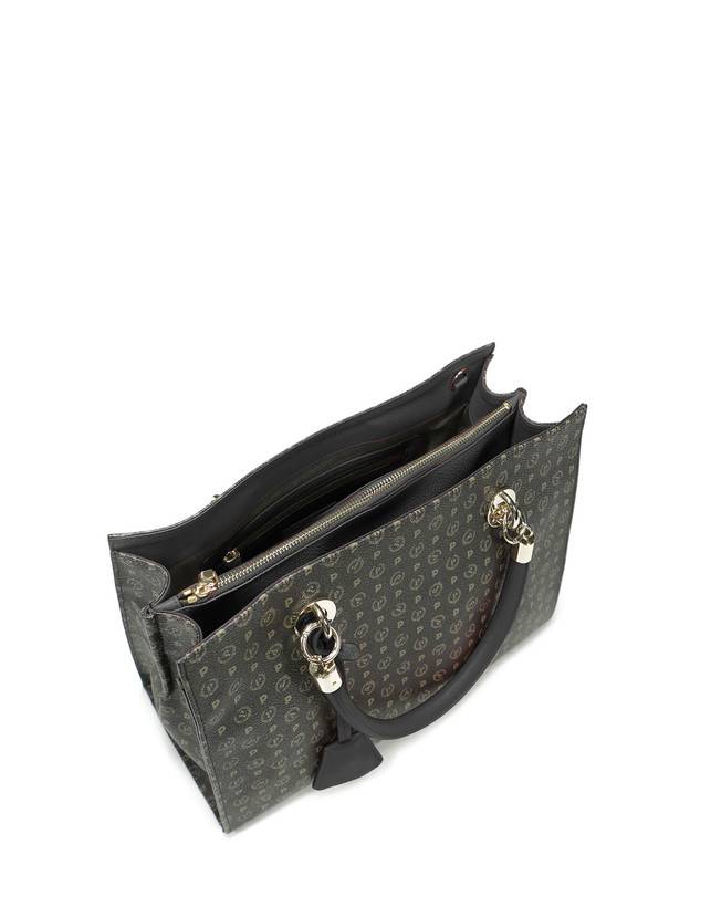 Pollini Shopping Bag Heritage Logo Classic Nero/nero Super sconto