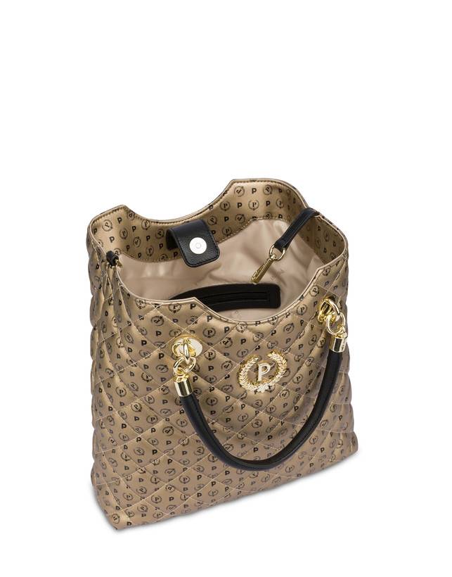 Pollini Borsa Doppio Manico Heritage Matelassé Oro/nero Esporta salva