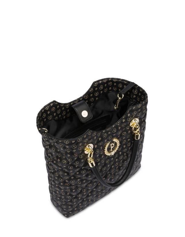 Pollini Borsa Doppio Manico Heritage Matelassé Nero/nero Black Friday Prezzi
