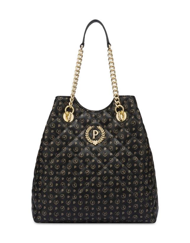 Pollini Borsa Doppio Manico Heritage Matelassé Nero/nero Black Friday Prezzi