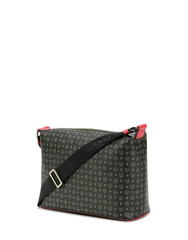 Pollini Borsa Hobo Heritage Logo Classic Nero/lacca In vendita