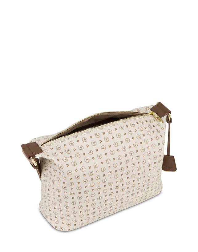 Pollini Borsa Hobo Heritage Logo Classic Avorio/marrone Sconti questo mese
