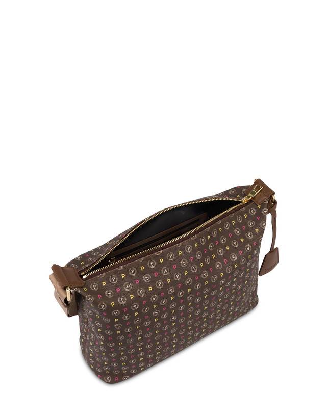 Pollini Borsa Hobo Heritage Logo Classic Multicolor/marrone 2025