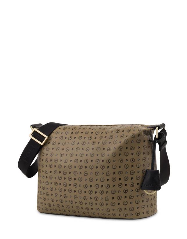 Pollini Borsa A Spalla Heritage Soft Touch Taupe/nero Italia