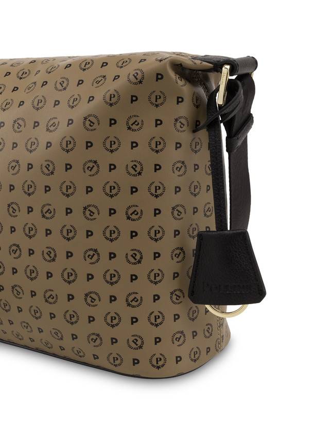 Pollini Borsa A Spalla Heritage Soft Touch Taupe/nero Italia