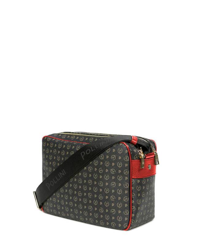 Pollini Borsa A Spalla Heritage Logo Classic Nero/lacca Pezzi Unici
