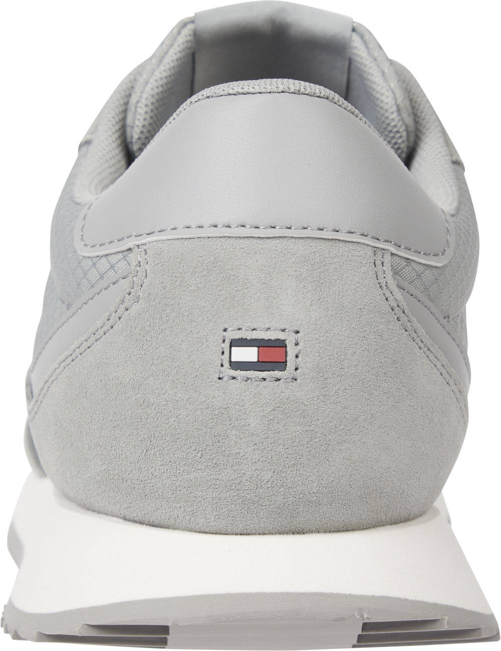 TOMMY JEANS  Sneakers Grigie Uomo in Pelle e Tessuto Tommy Jeans Liquidazione