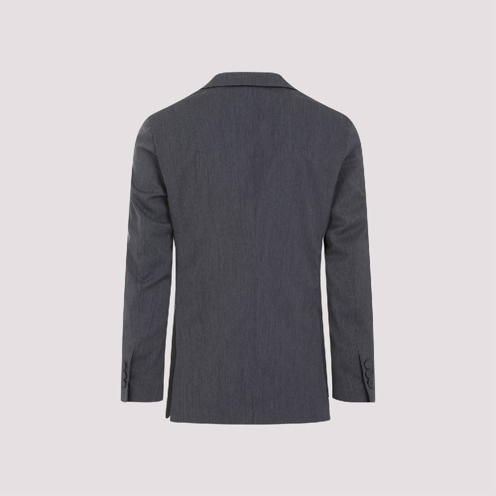 PALM ANGELS  Blazer Monogramma Grigio Chiaro Palm Angels - Uomo Poliestere e Lana Economico