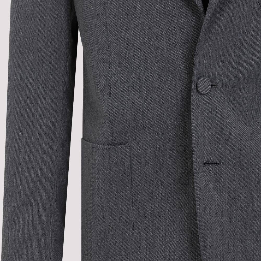 PALM ANGELS  Blazer Monogramma Grigio Chiaro Palm Angels - Uomo Poliestere e Lana Economico