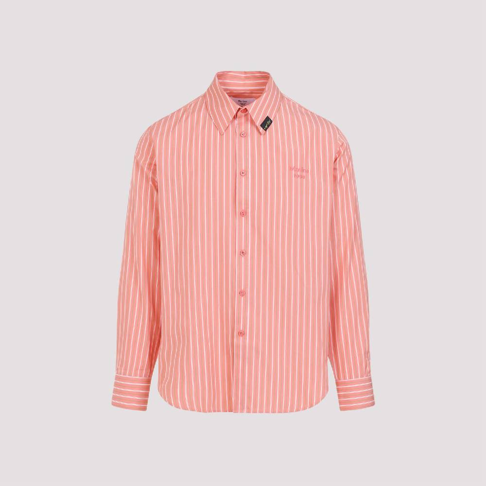 MARTINE ROSE  Camicia a Righe Giallo & Arancio in Cotone per Uomo di Martine Rose Shopping Online